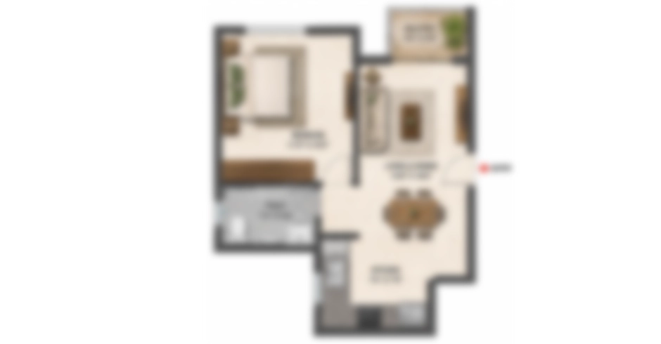Aurum Q Ghansoli 3 BHK Floor Plan